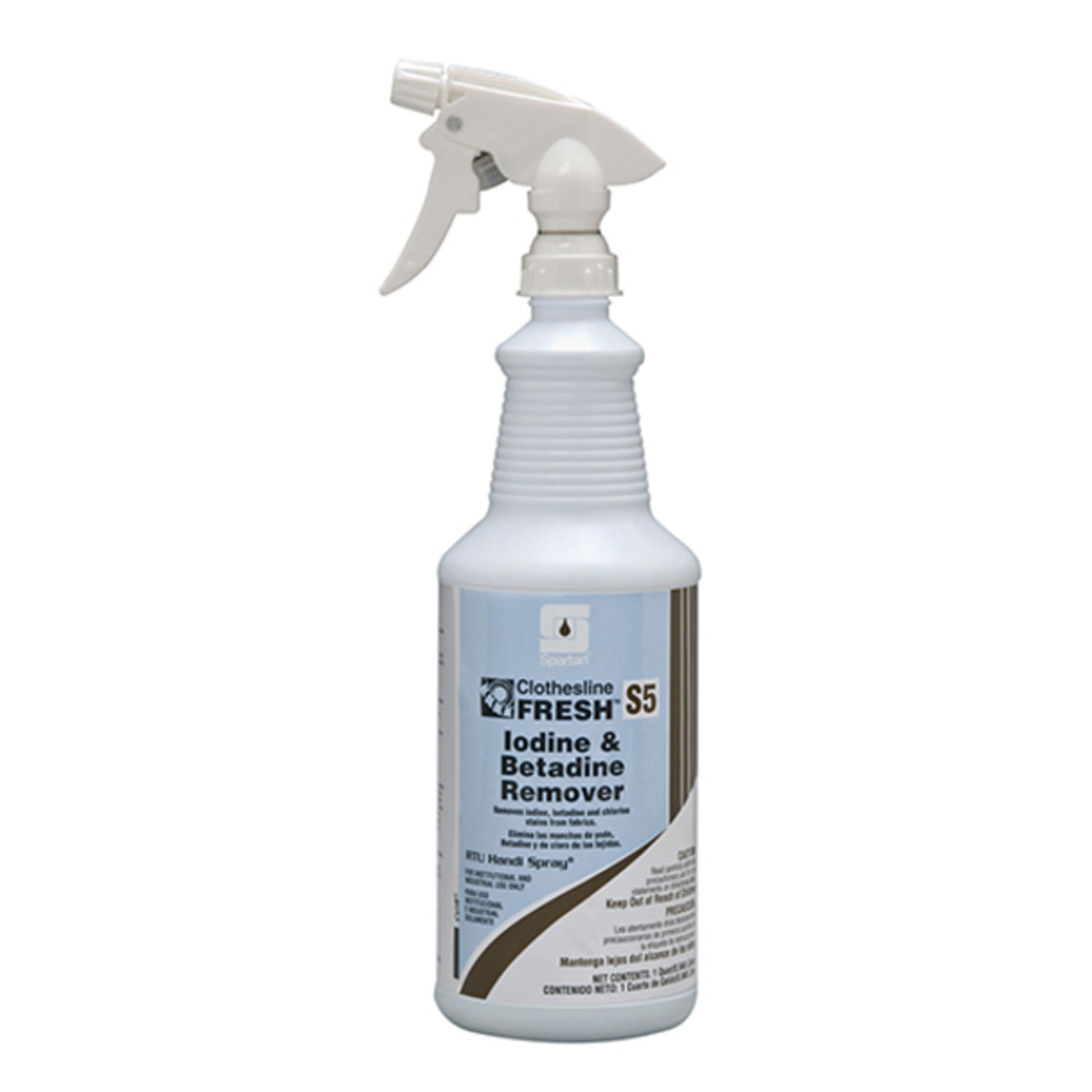 Clothesline Fresh Iodine & Betadine Remover Ready-To-Use Spray, 32 fl oz (1 quart), 12 / Case