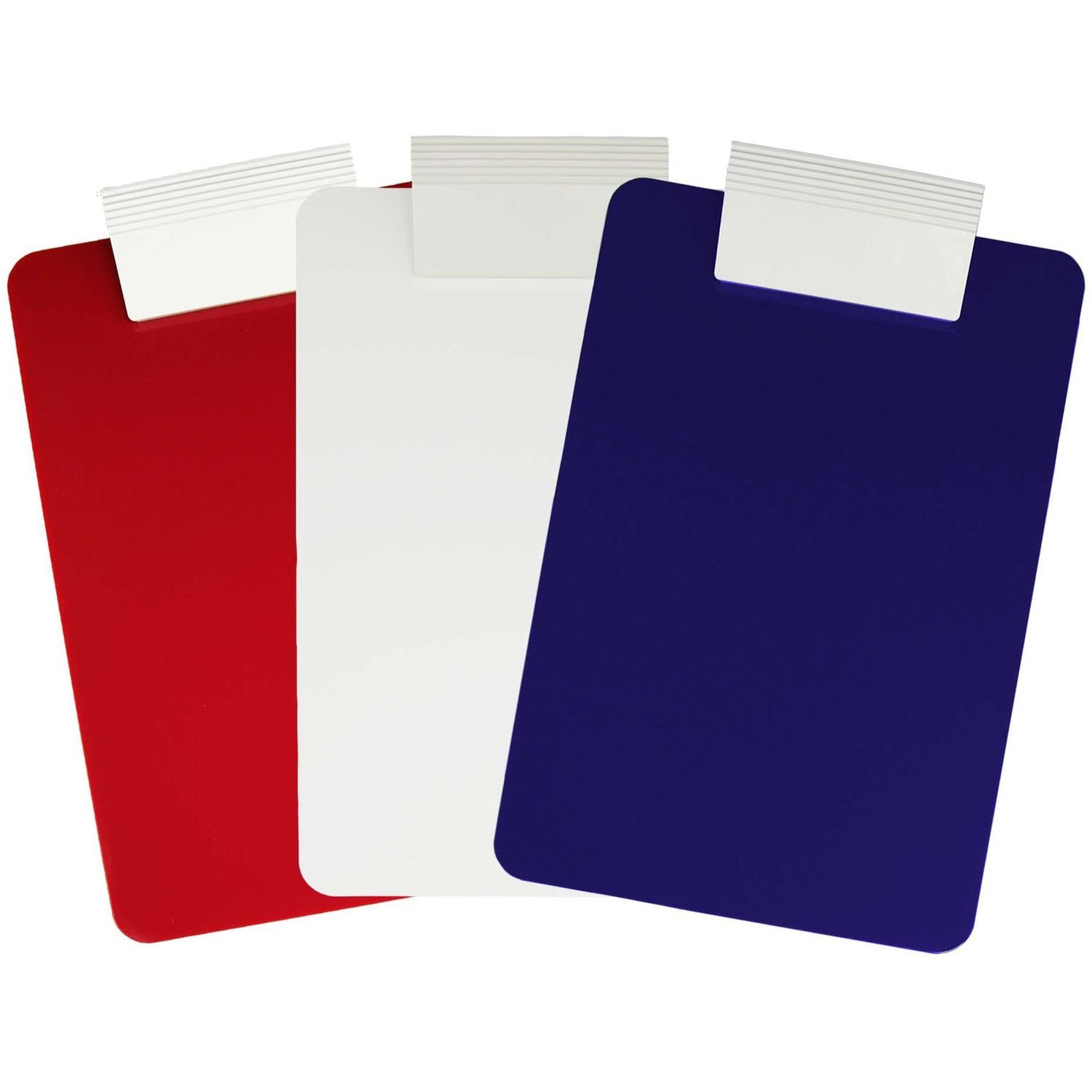 Antimicrobial Clipboard Low Profile, 8 1/2" x 11", Red, Blue, 1 / Each