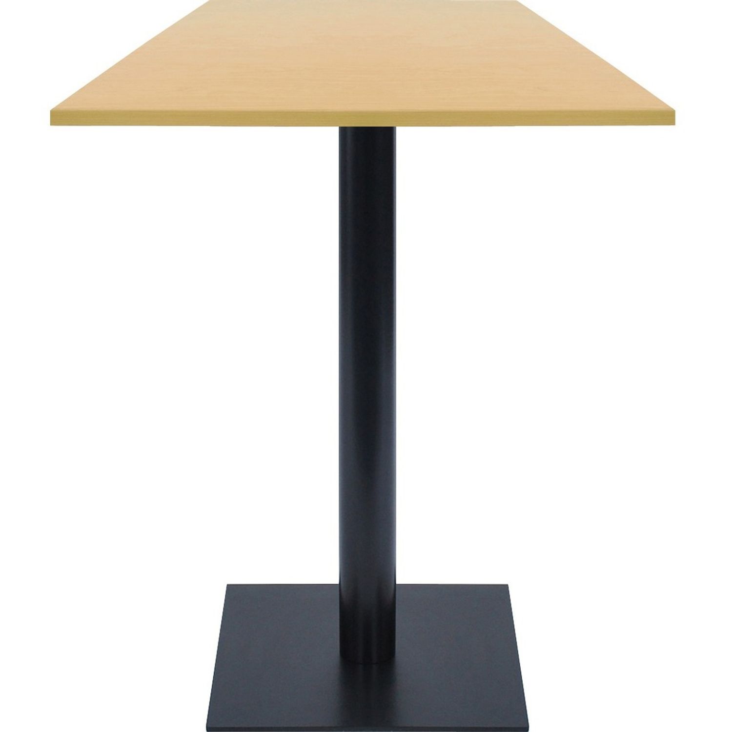 Sienna Hospitality Table High Pressure Laminate (HPL) Square Top, Powder Coated Base, 36" Table Top Length x 36" Table Top Width x 1.13" Table Top Depth, 29" Height, Assembly Required