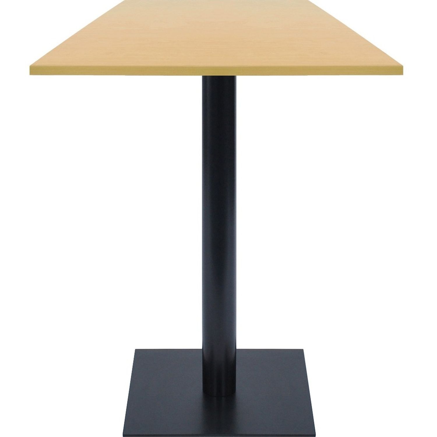 Sienna Hospitality Table High Pressure Laminate (HPL) Square Top, Powder Coated Base x 42" Table Top Width x 42" Table Top Depth x 1.25" Table Top Thickness, 29" Height, Assembly Required