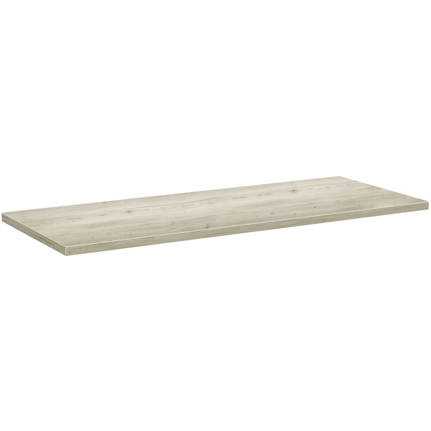 Low-Pressure Laminate Tabletop Aged Driftwood Rectangle Top, 24" Table Top Length x 60" Table Top Width, Low Pressure Laminate (LPL) Top Material