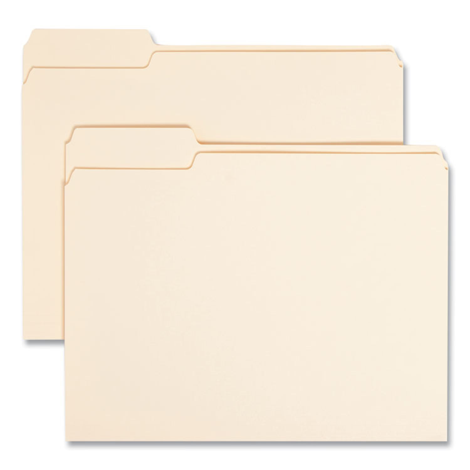 Manila File Folders 1/3-Cut Tabs: Left Position, Letter Size, 0.75" Expansion, Manila, 100/Box