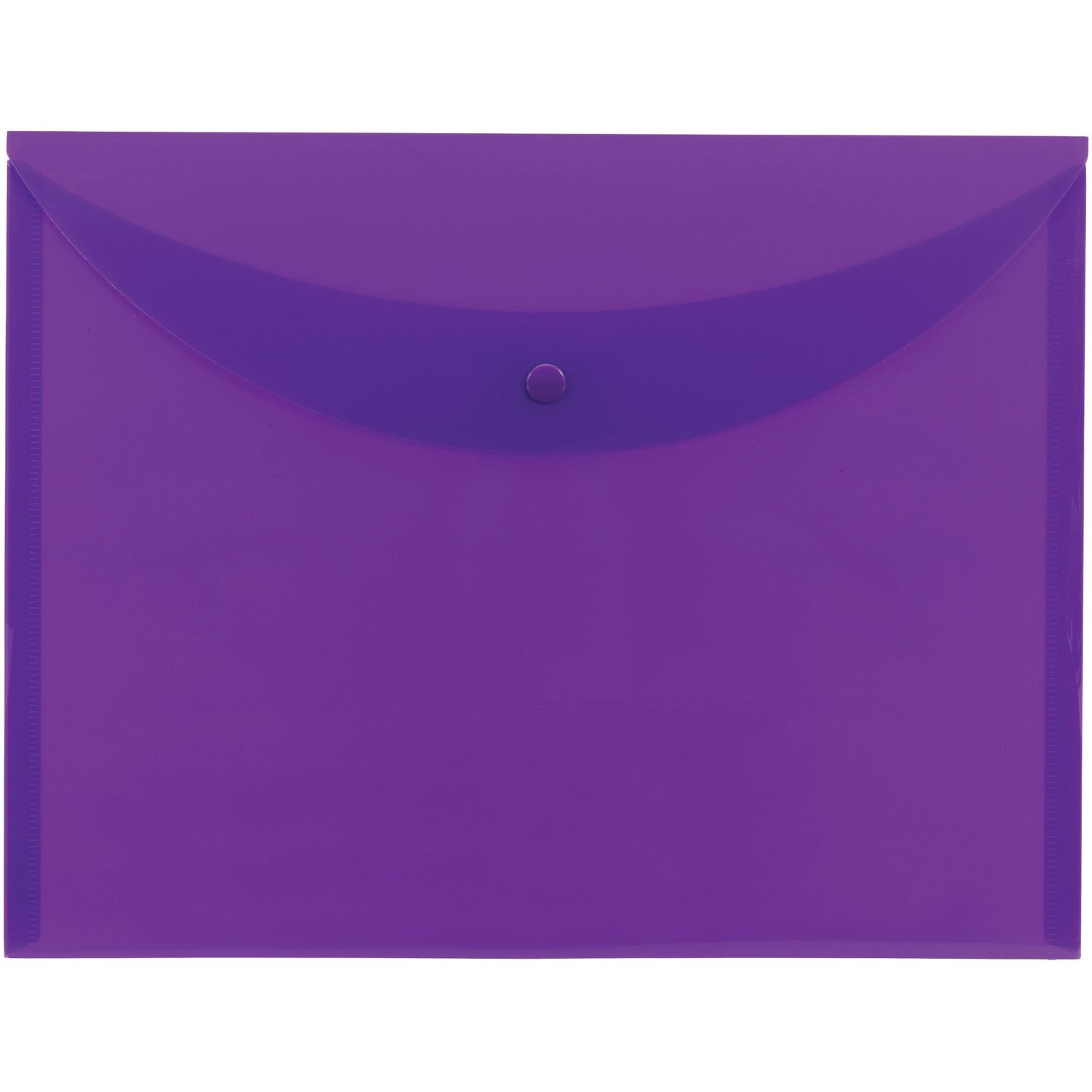 Letter File Wallet 8 1/2" x 11", Polypropylene, Purple, 10 / Box