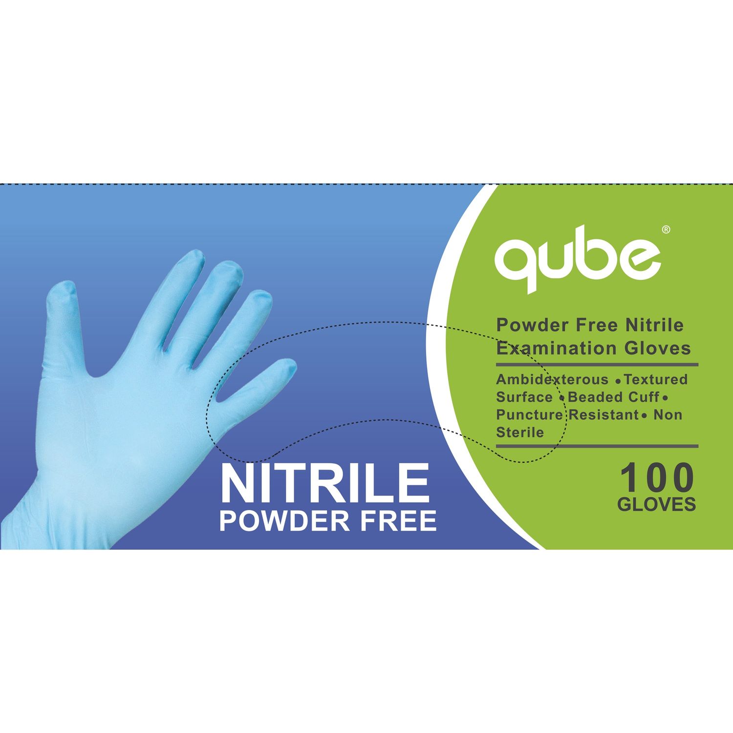 Nitrile Exam Gloves Small Size, Textured, Nitrile, Blue, Powder-free, Textured, Durable, Rip Resistant, Tear Resistant, For Industrial, Healthcare Working, Sanitation, Janitorial Use, 100 / Box