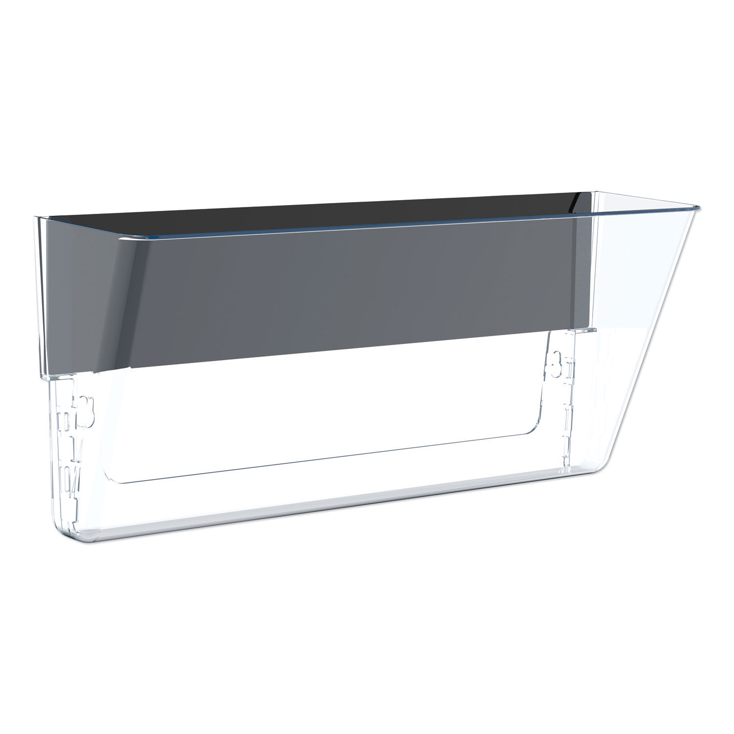 Unbreakable Magnetic Wall File Legal/Letter Size, 16" x 4" x 7", Clear