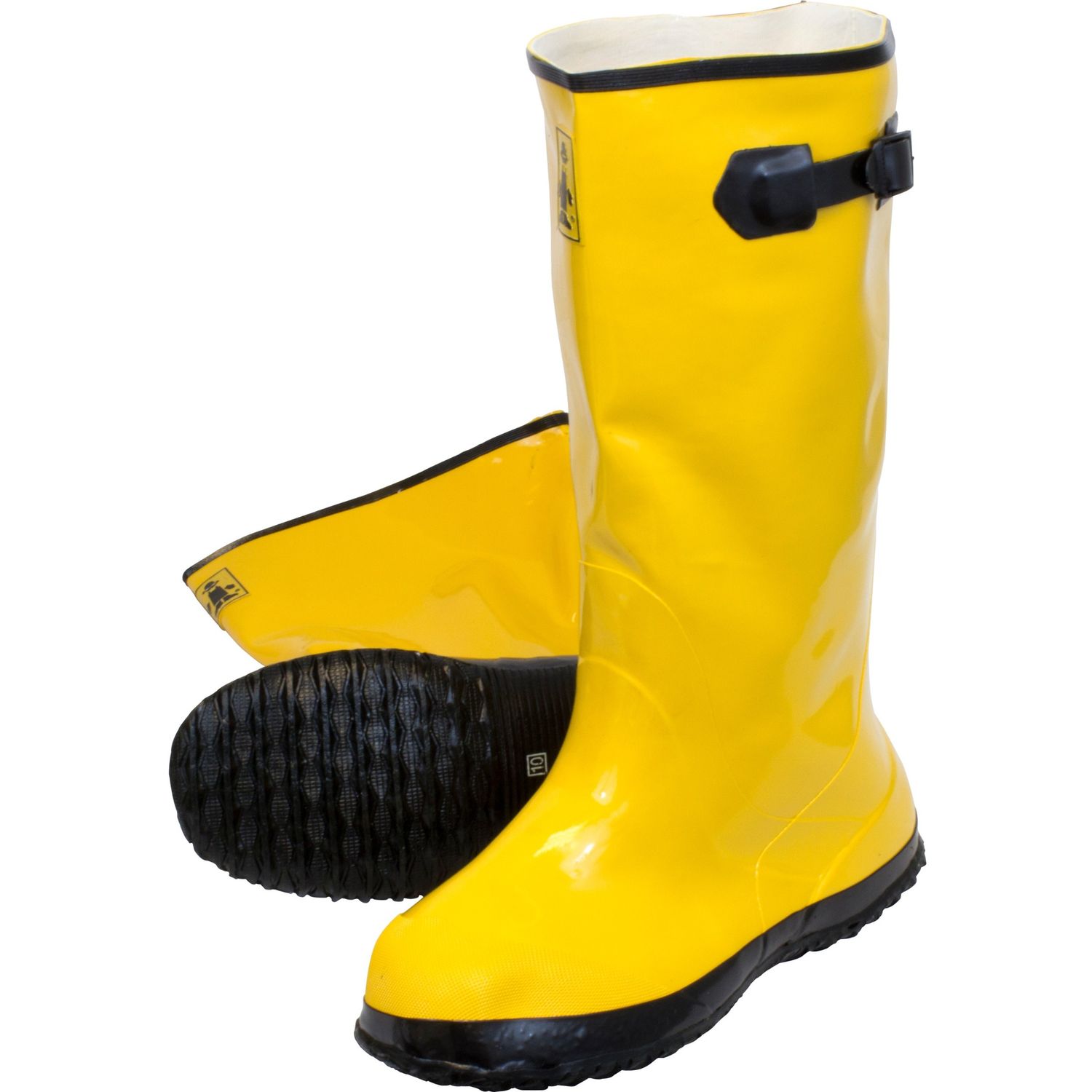 Yellow Slush Boots 11 Boot Size, Latex, Yellow