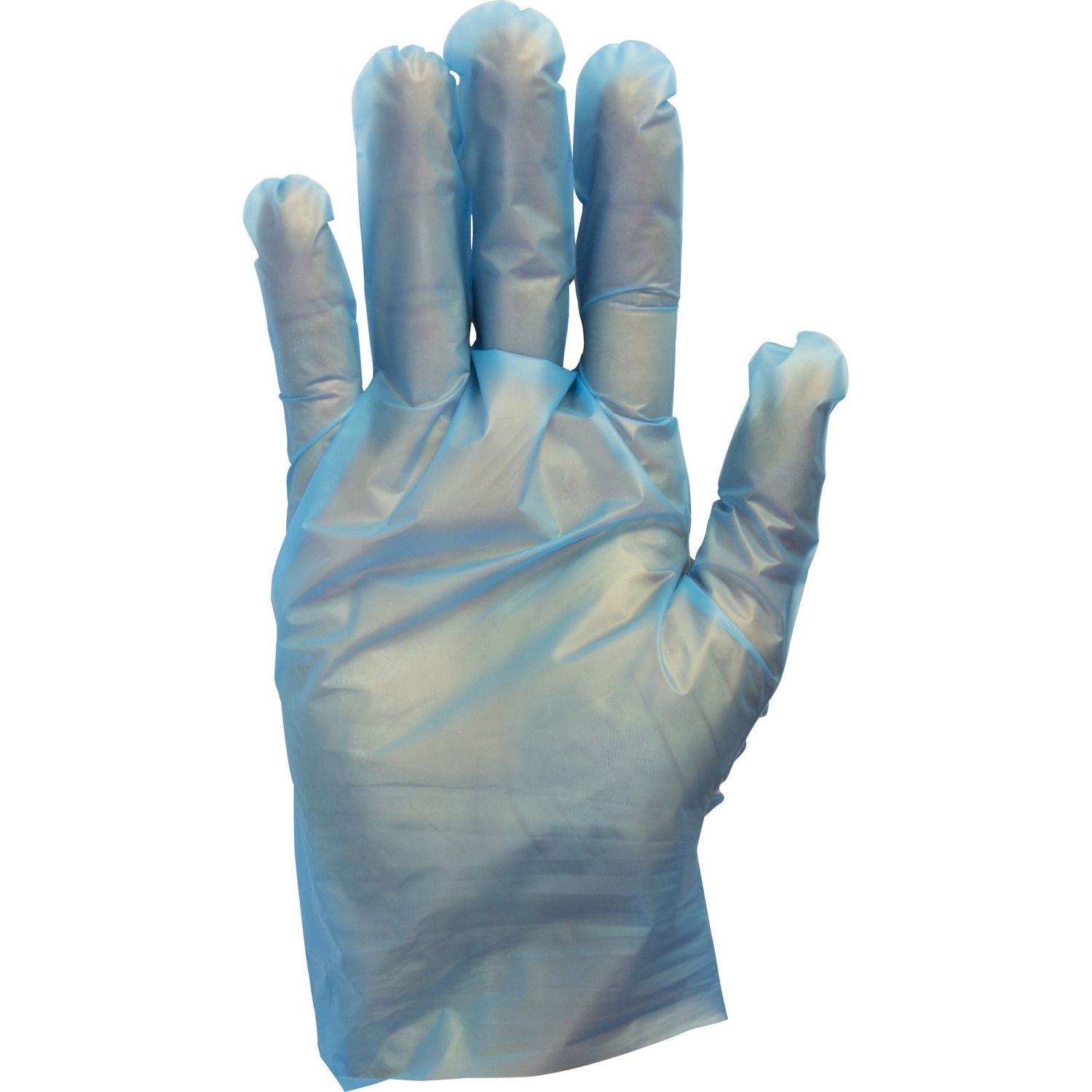 Blue Powder Free TPE Stretch Polymer Gloves Large Size, Thermoplastic Elastomers (TPE), Blue, Powder-free, Stretchable, 10.60" Glove Length