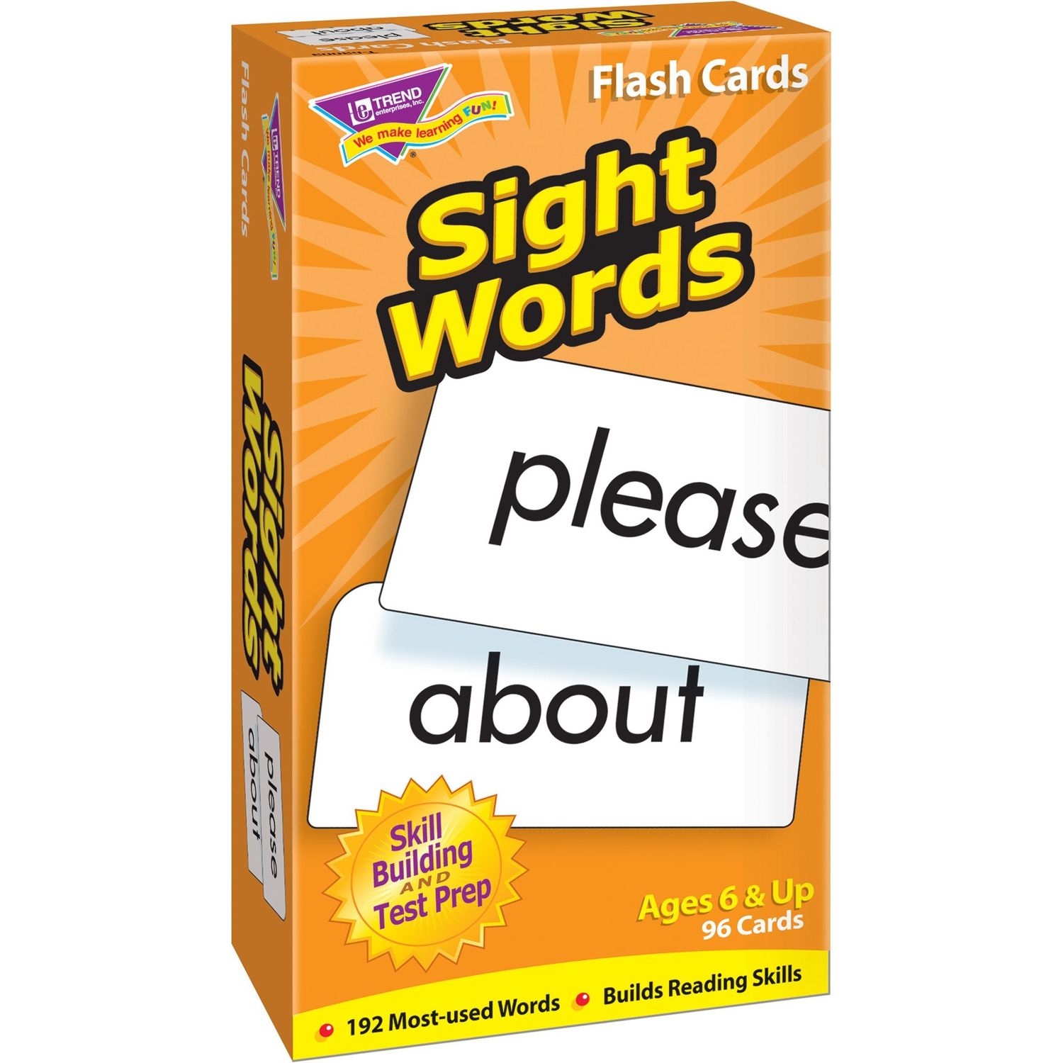 Sight Words Skill Drill Flash Cards Educational, 1 Each