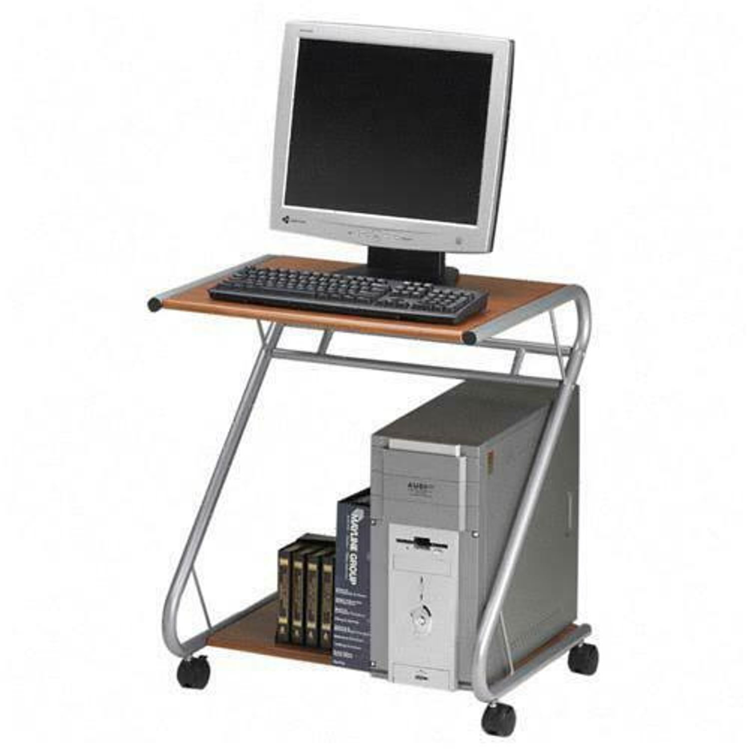 Workstation 28.50" Height x 23.50" Width x 23.50" Depth, Assembly Required, Medium Cherry
