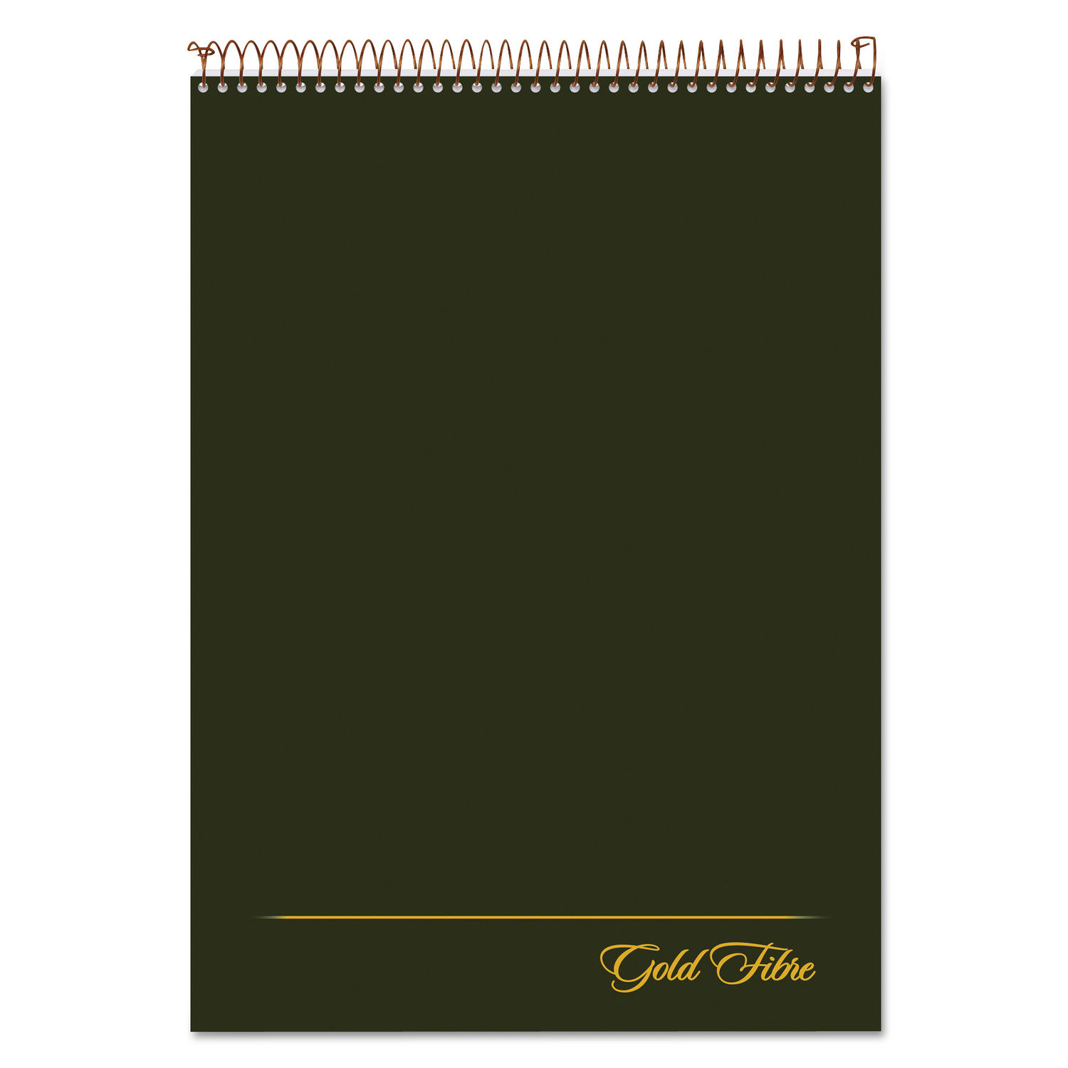 Gold Fibre Wirebound Project Notes Pad Project-Management Format, Green Cover, 70 White 8.5 x 11.75 Sheets
