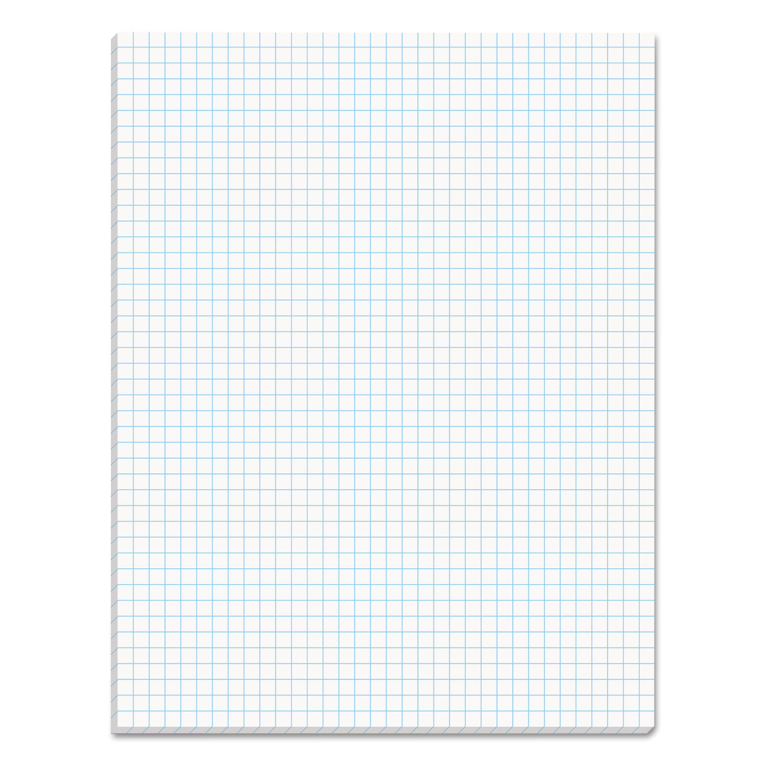 Quadrille Pads Quadrille Rule (4 sq/in), 50 White 8.5 x 11 Sheets