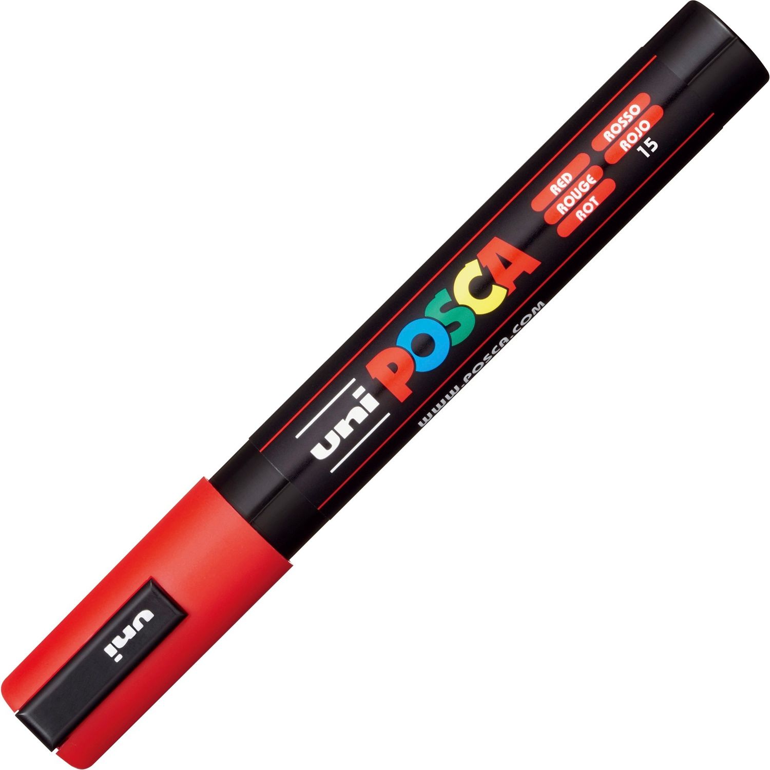 Posca Paint Marker Medium Marker Point, Red Water Based, Pigment-based Ink, 6 / Pack