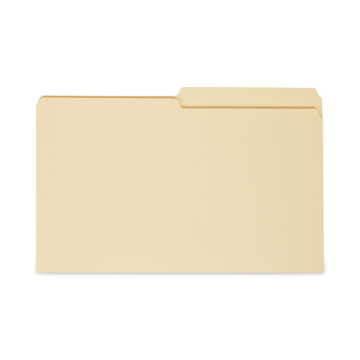 Top Tab File Folders 1/2-Cut Tabs: Assorted, Legal Size, 0.75" Expansion, Manila, 100/Box