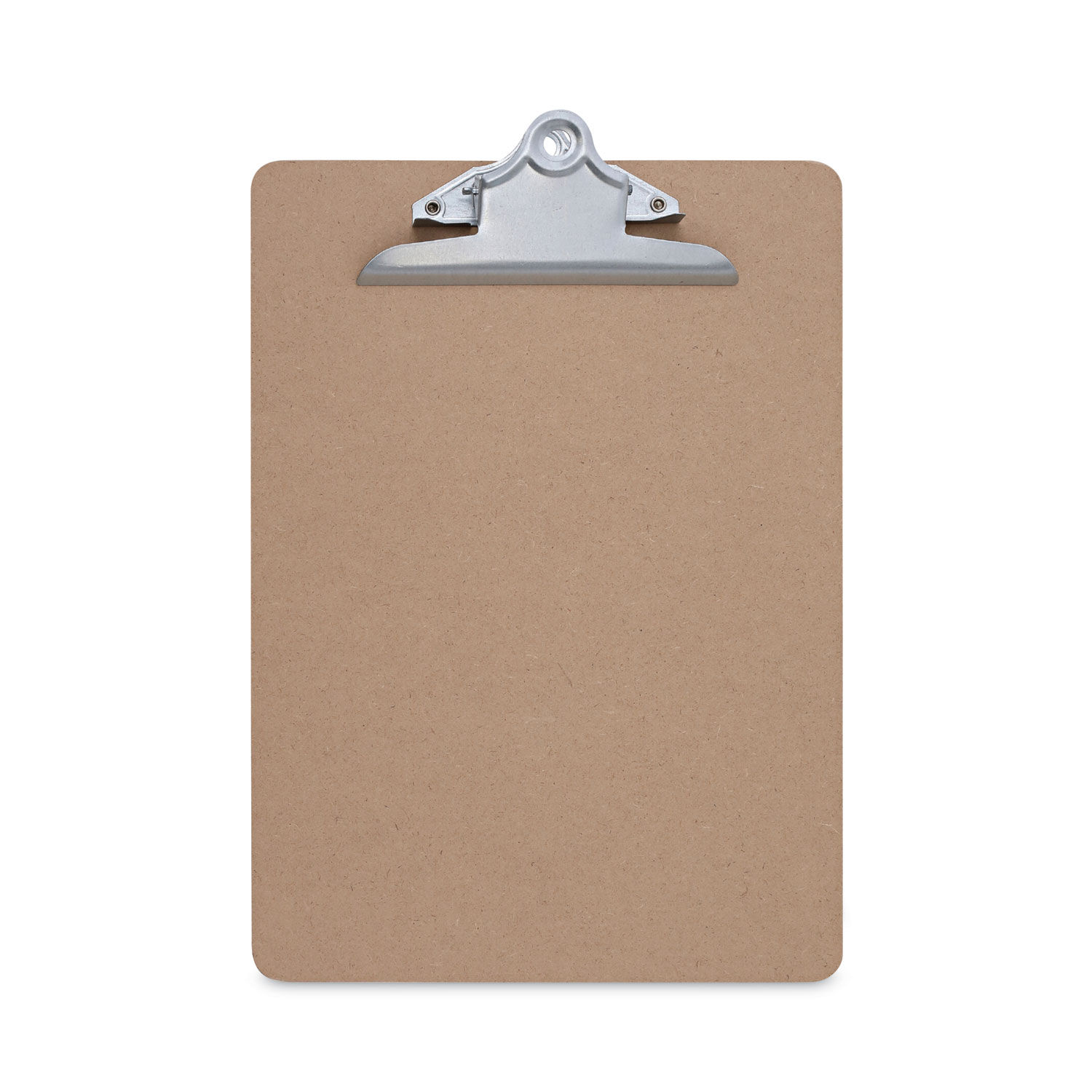 Hardboard Clipboard 1.25" Clip Capacity, Holds 8.5 x 11 Sheets, Brown, 3/Pack