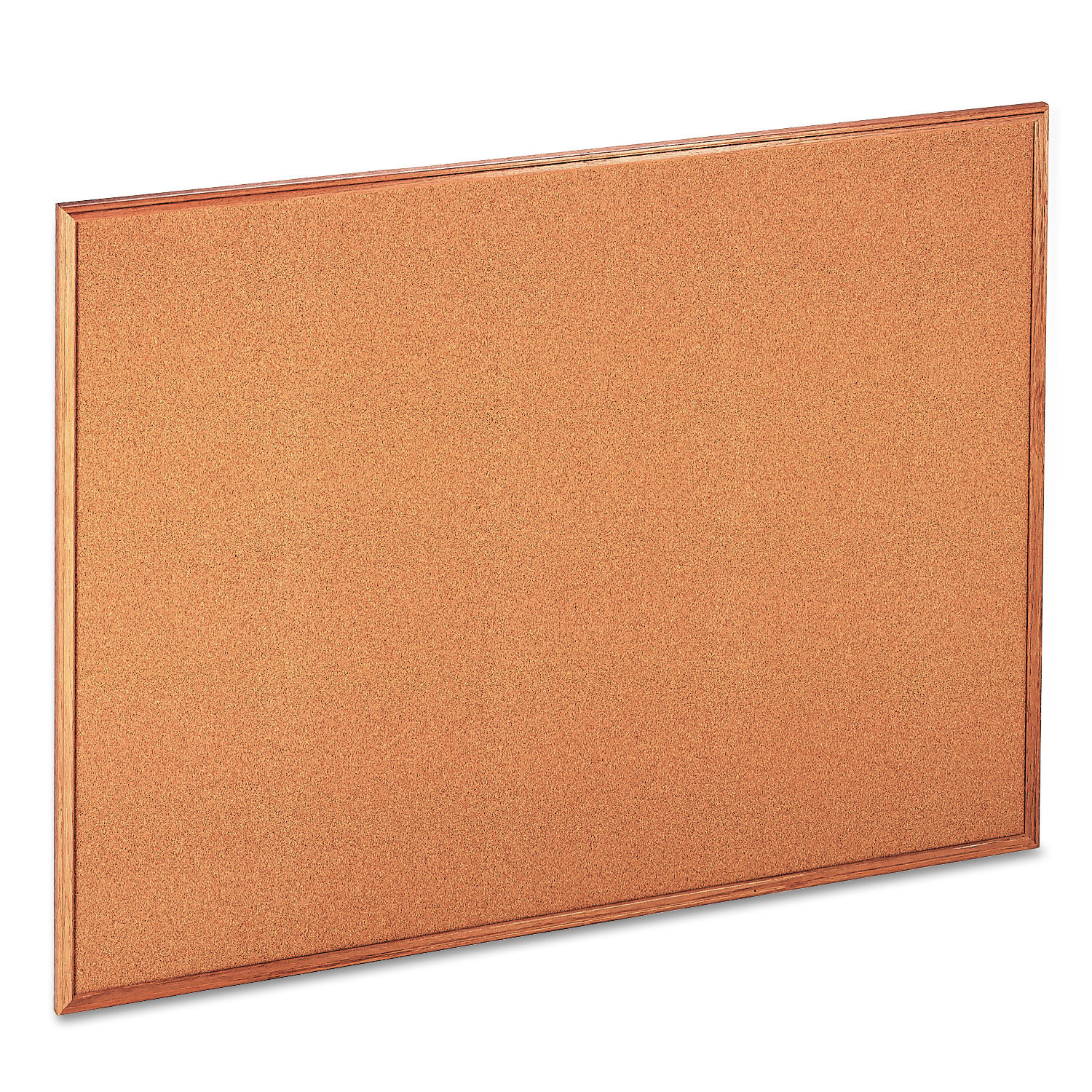 Cork Board with Oak Style Frame 48 x 36, Natural Surface