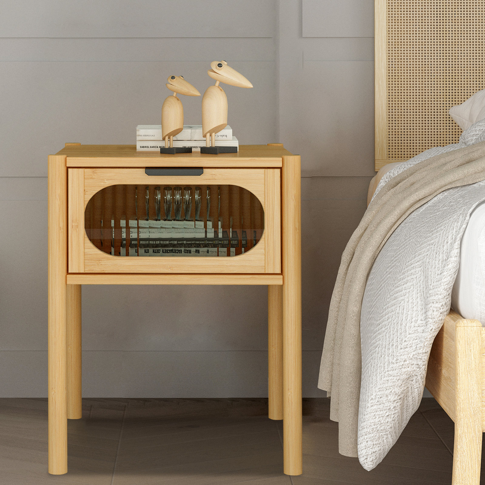 Latitude Run Solid Wood Nightstand